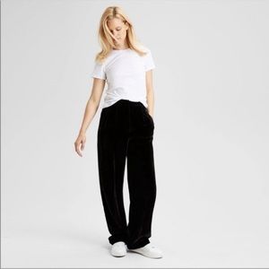 Theory Wide Leg Velvet Pant